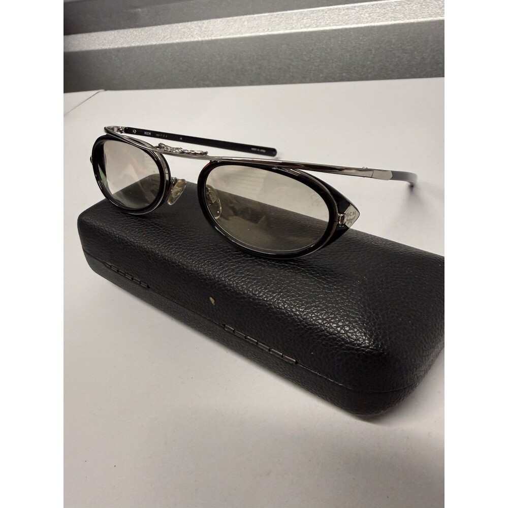 New Vintage MCM MM754 Silver Black Sunglasses with 50 20 124